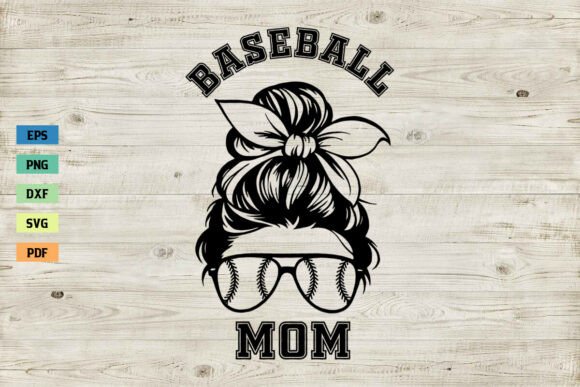Baseball Mom Shirt SVG Messy Bun Review