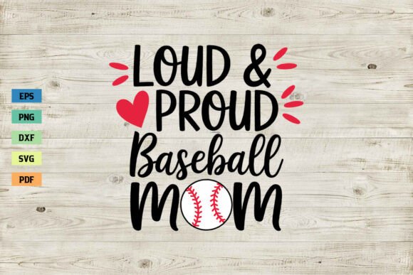 Loud Proud Baseball Mom Shirt SVG PNG Review